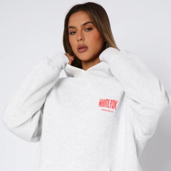 White Fox Archive 6.0 Oversized Hoodie -  Cloudburst - Picture 4 of 7